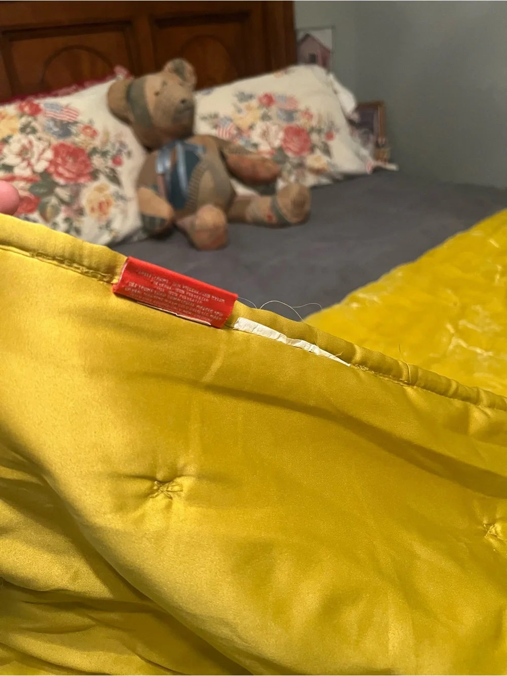 Opalhouse Citron Chartreuse Velvet Tufted Stitch Quilt Comforter Full/Queen Boho